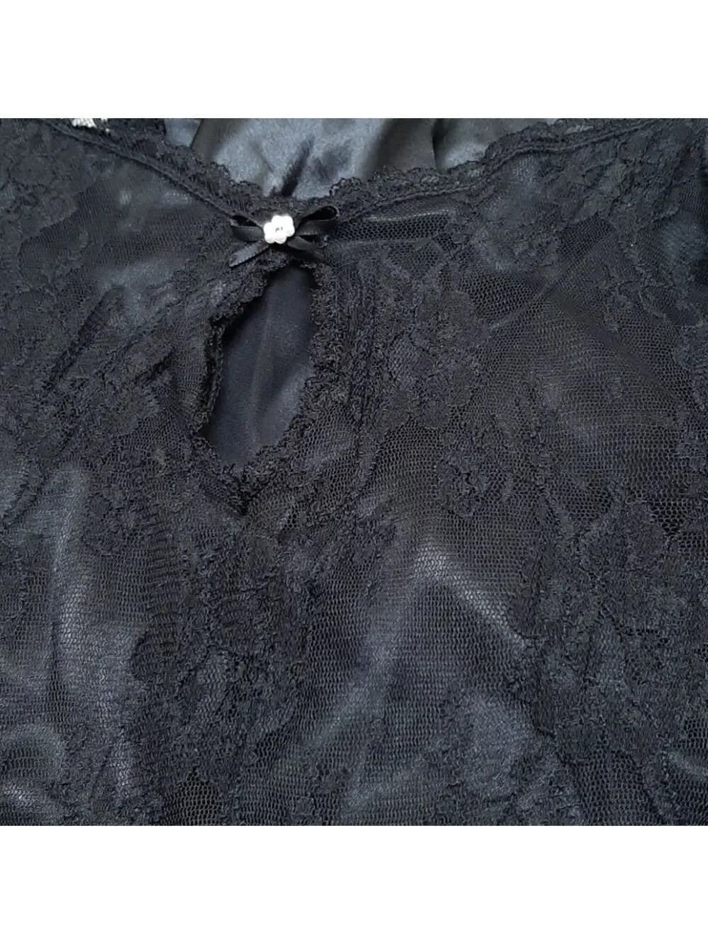 California Dynasty 1 piece black lingerie - Picture 15 of 16